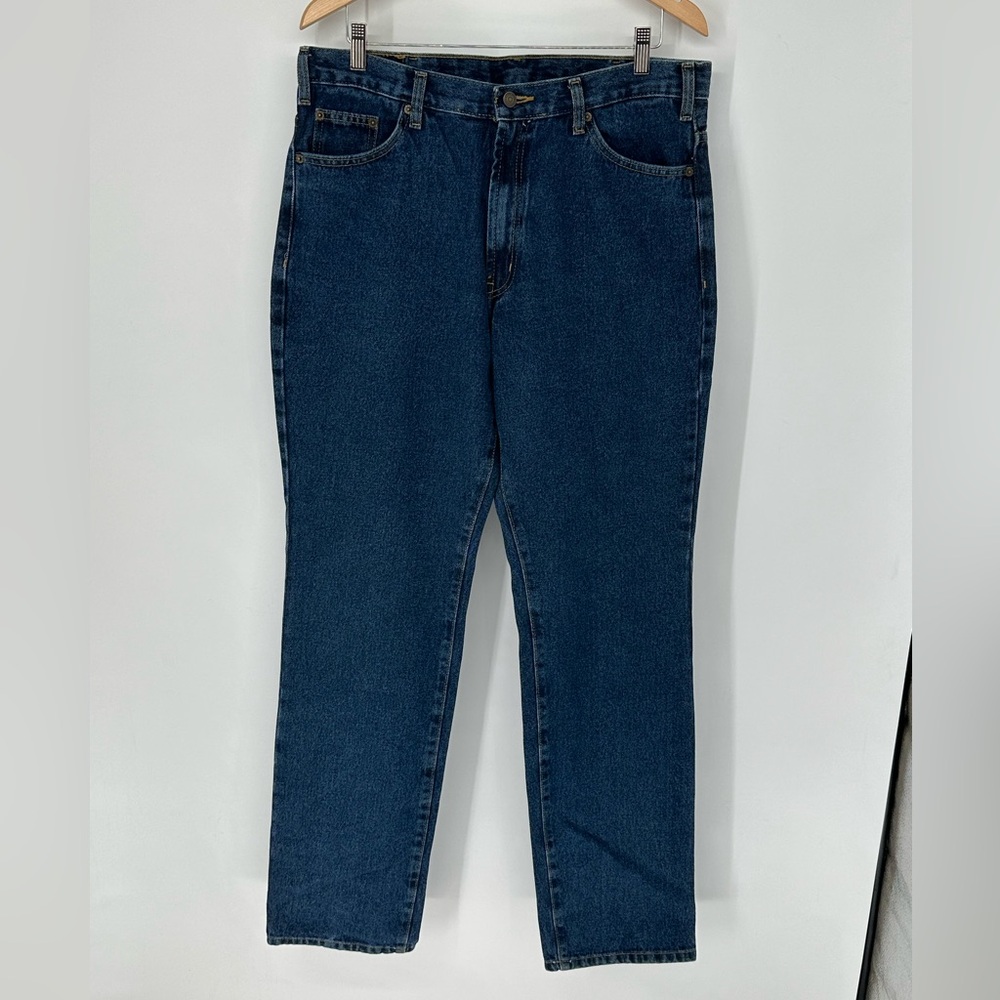 NEW Full Blue Men's Sz 36x36 5-Pocket Regular Fit Jeans Denim Y5